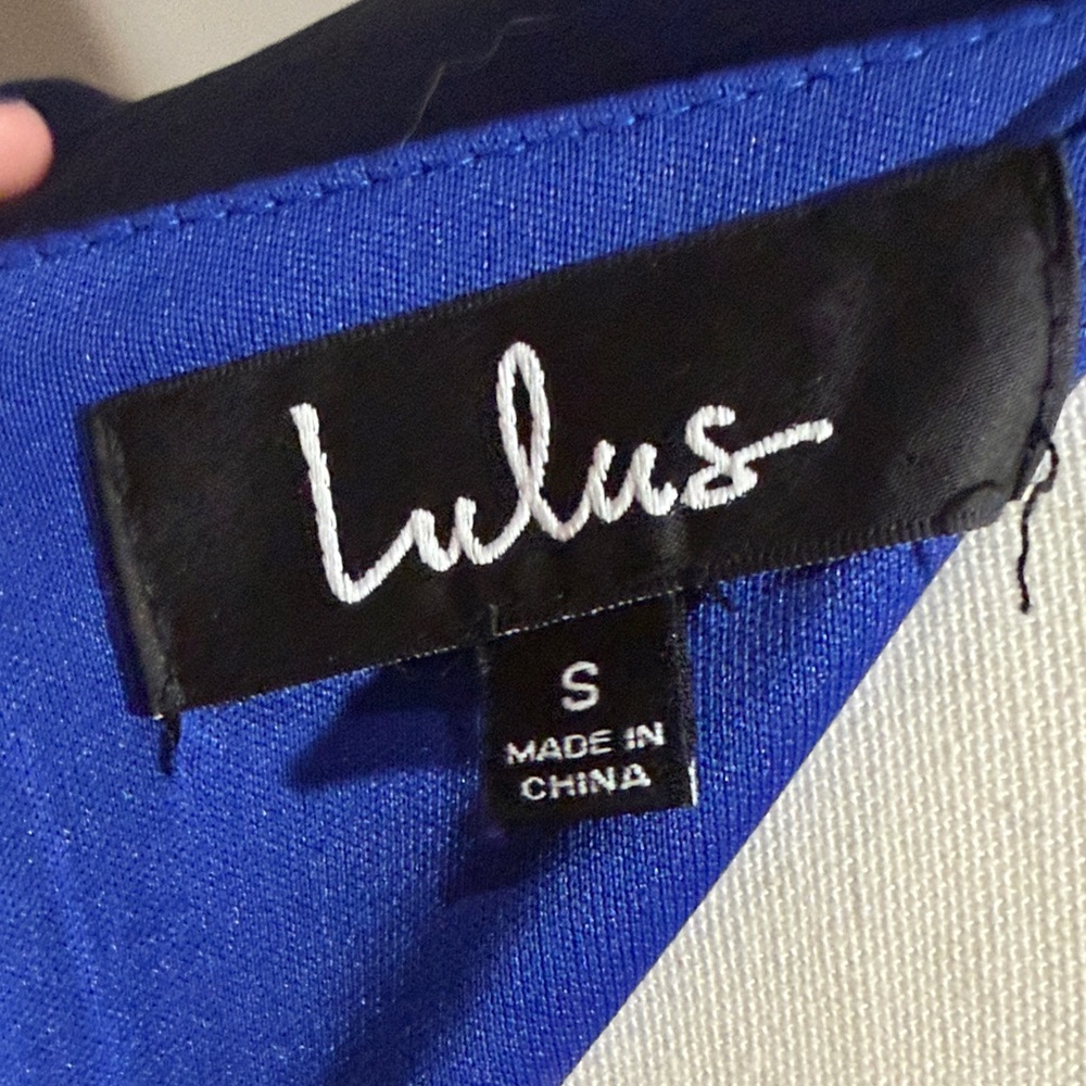 Lulu's Royal Blue Satin Mini Dress - Picture 4 of 4